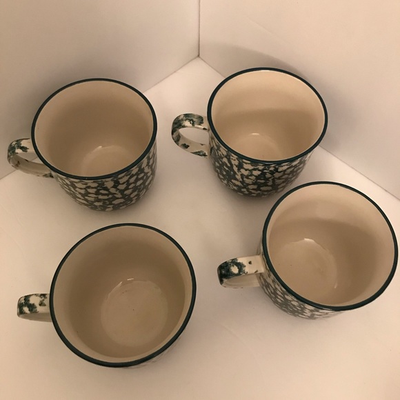 Set of 4 Folk Craft Coffee Cups by Tienshan - Picture 3 of 4